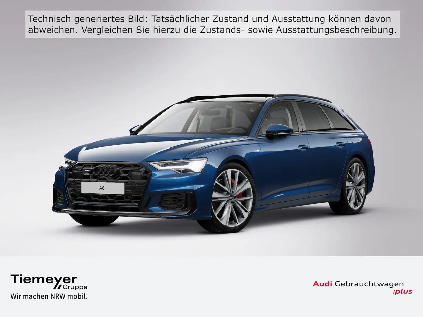 Audi A6 55 TFSIe Q S LINE NP101 LM21 PANO HD-MA Blau - 1