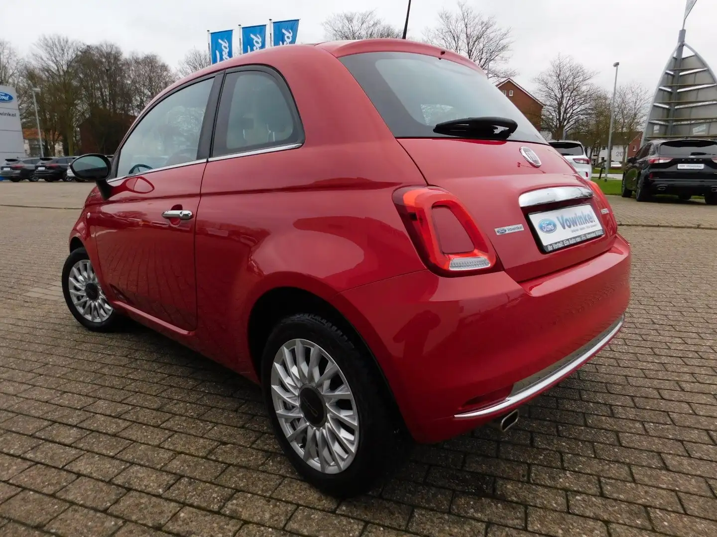 Fiat 500 DolceVita 1.0 MHEV+GRA+DAB+BT+Pano+KL+AllwRe Rood - 2