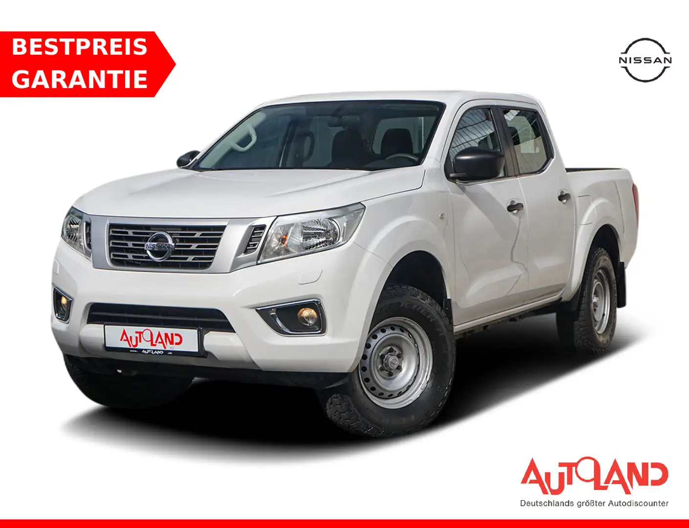 Nissan Navara 2.3 dCi Visia Double Cab 4x4 Klima AHK Blanc - 1