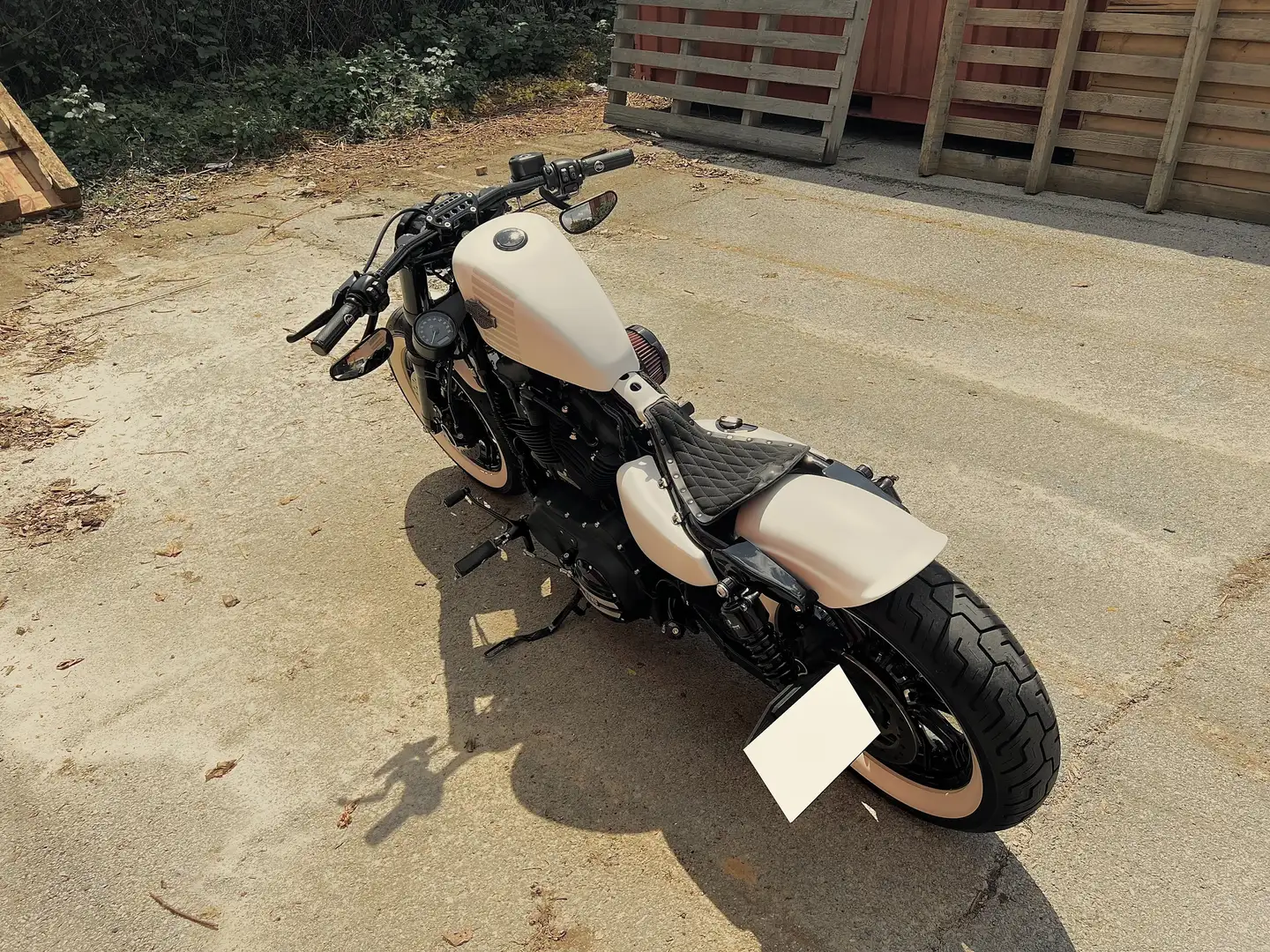 Harley-Davidson Sportster Forty Eight 1200 Blanche Bobber Unique Neuve RARE Wit - 2