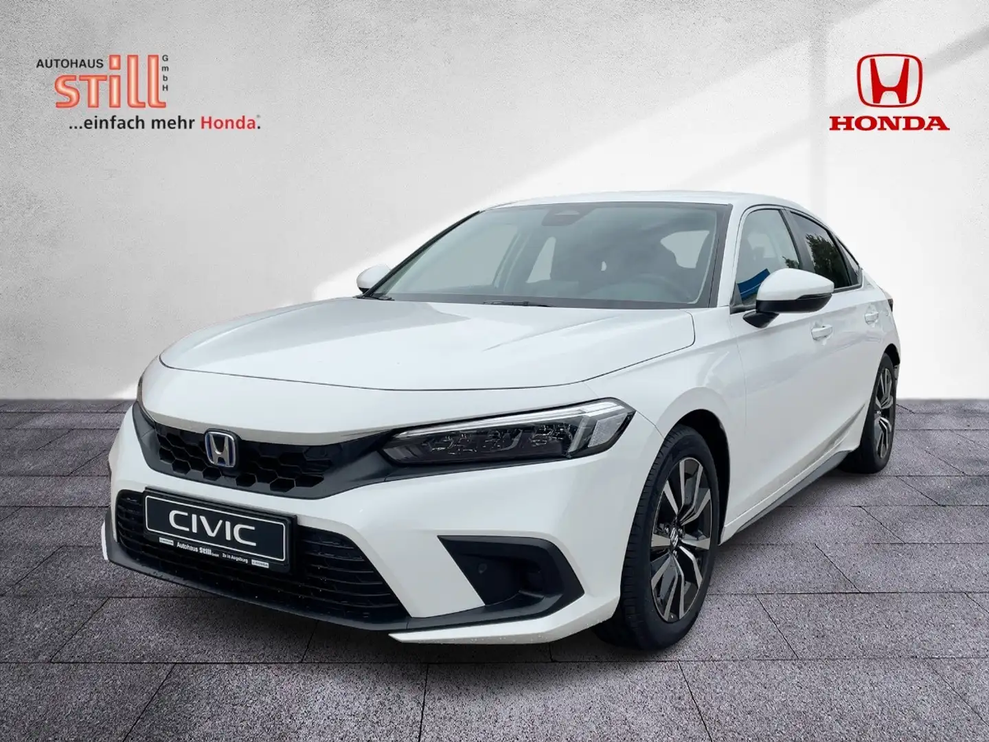 Honda Civic e:HEV 2.0 Elegance Navi*Kamera*Sitzheiz.* Wit - 2