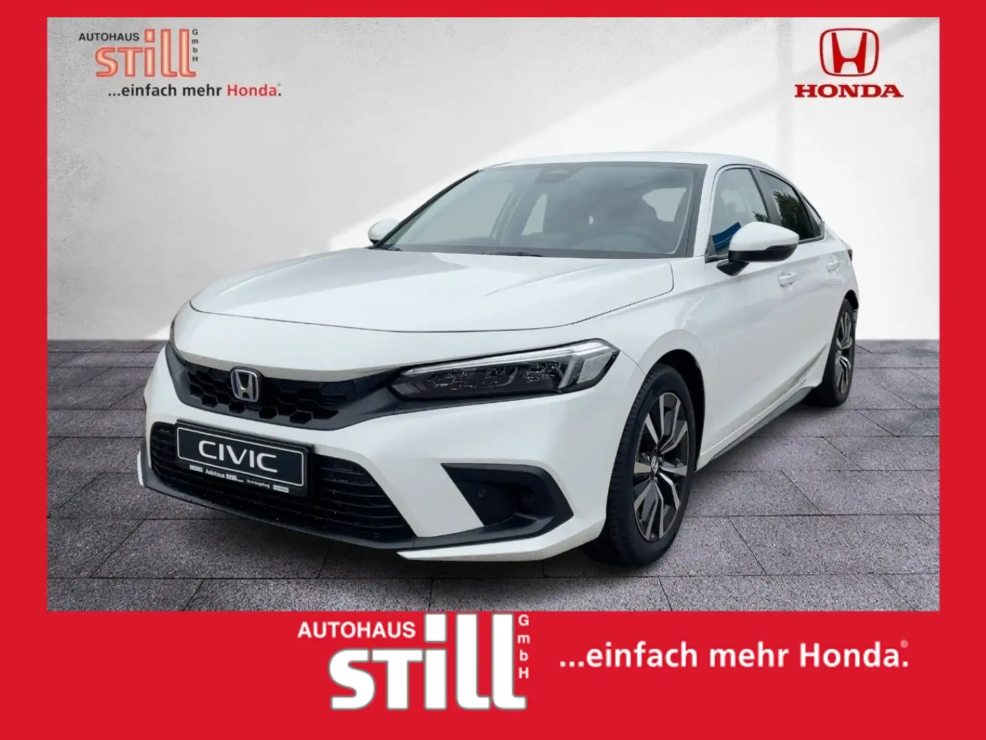 Honda Civic e:HEV 2.0 Elegance Navi*Kamera*Sitzheiz.* Wit - 1