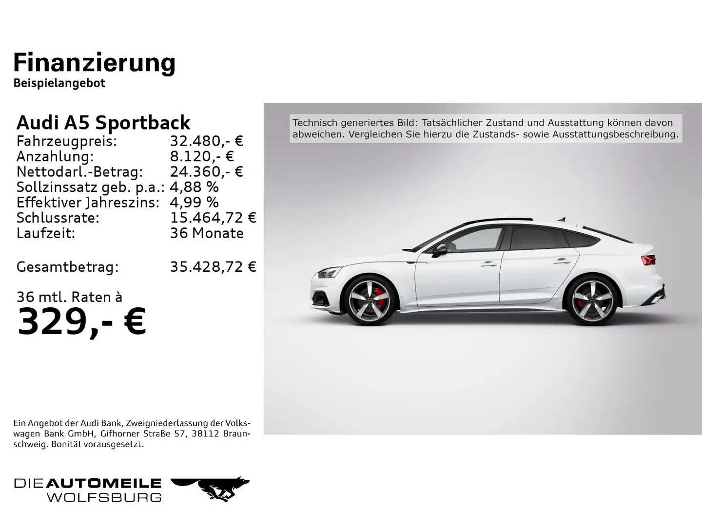 Audi A5 40 TFSI S-tronic advanced Oano/Stan Weiß - 2