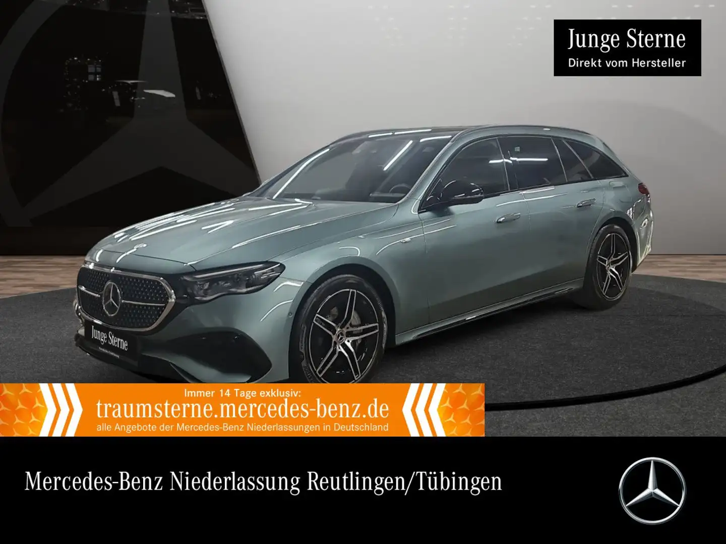 Mercedes-Benz E 300 de T Hybrid AMG Fahrass 360° Pano Distr. HUD Silber - 1