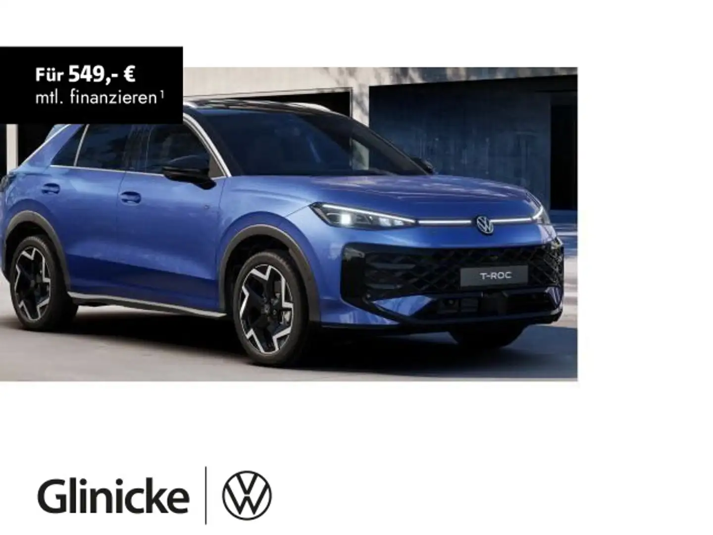 Volkswagen T-Roc R-Line 2.0 TSI 4Motion DSG, PANO, RFK Blau - 1