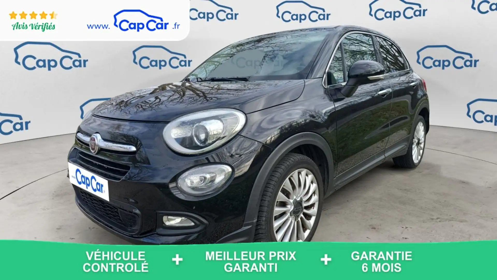 Fiat 500X 1.6 MultiJet 120 Lounge Noir - 1