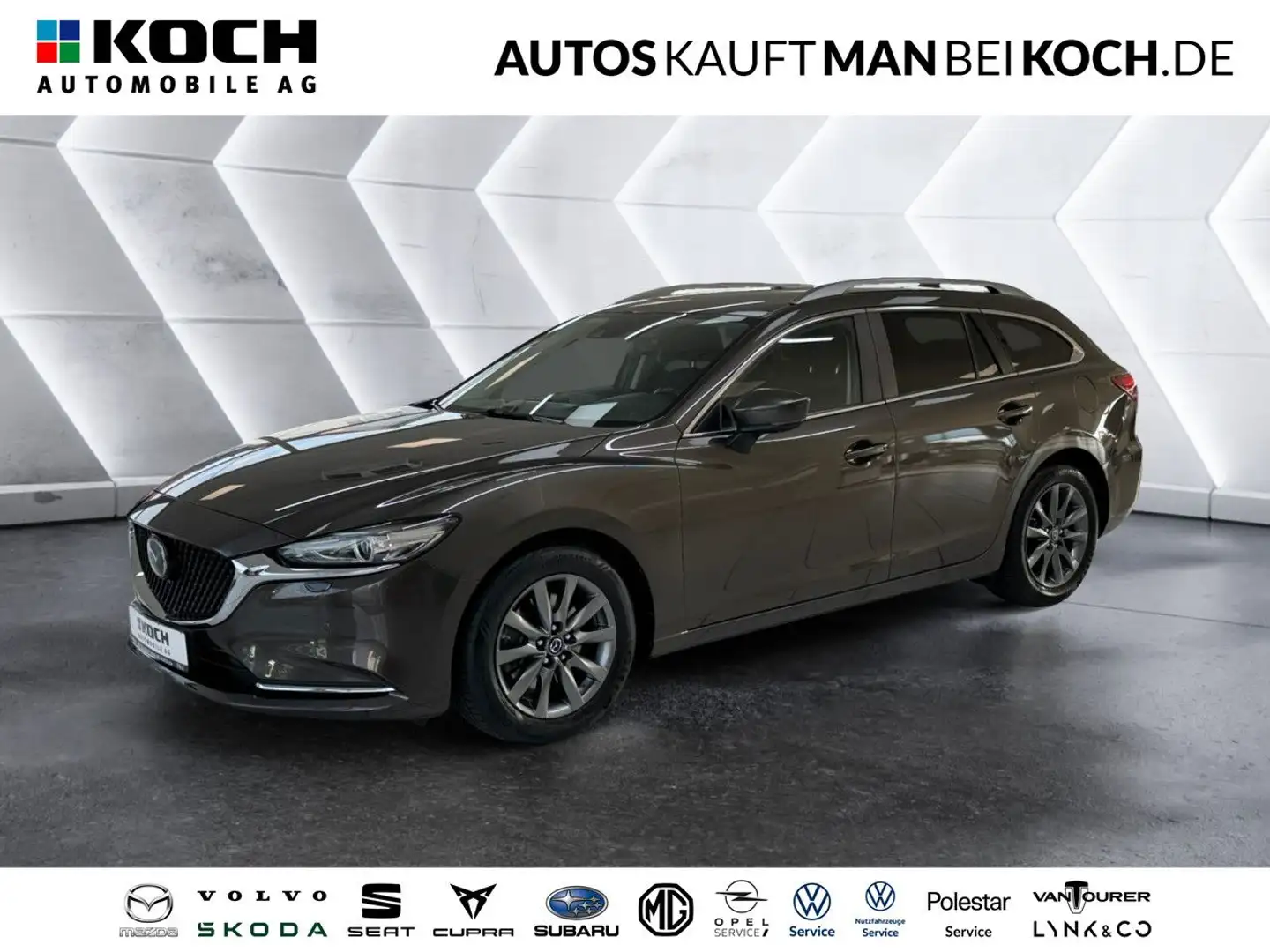 Mazda 6 Kombi SKYACTIV-D 150 Exclusive Line NAVI AHK LED Grigio - 1