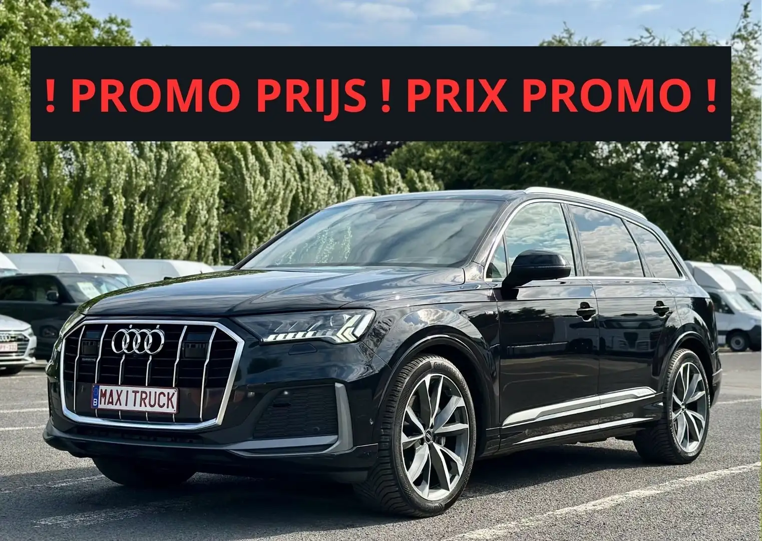 Audi Q7 Line 50 Quattr TipT-47.000€-Leasing 1.434€/M Zwart - 1