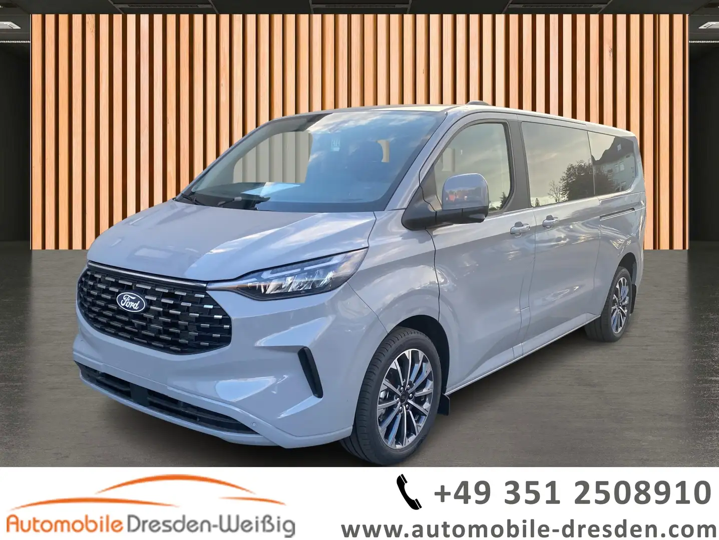 Ford Tourneo Custom 320 L2 Titanium X AWD*Pano*AHK Gris - 1