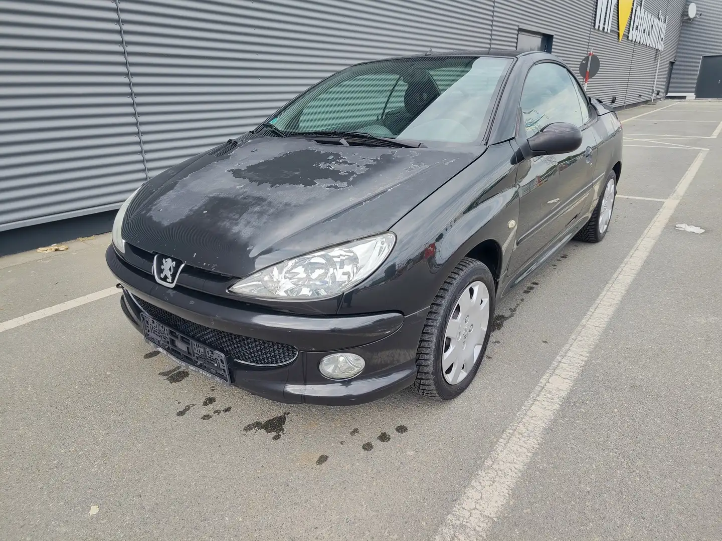 Peugeot 206 CC Cabrio 1.6i Filou  TÜV=KEIN Negro - 2