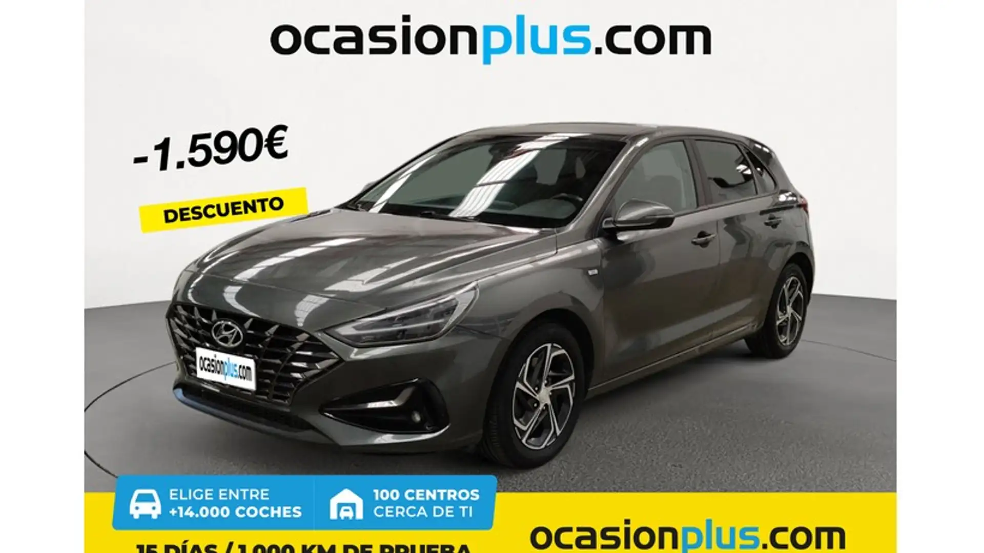 Hyundai i30 FB 1.0 TGDI Tecno 48V LR 120 Gris - 1