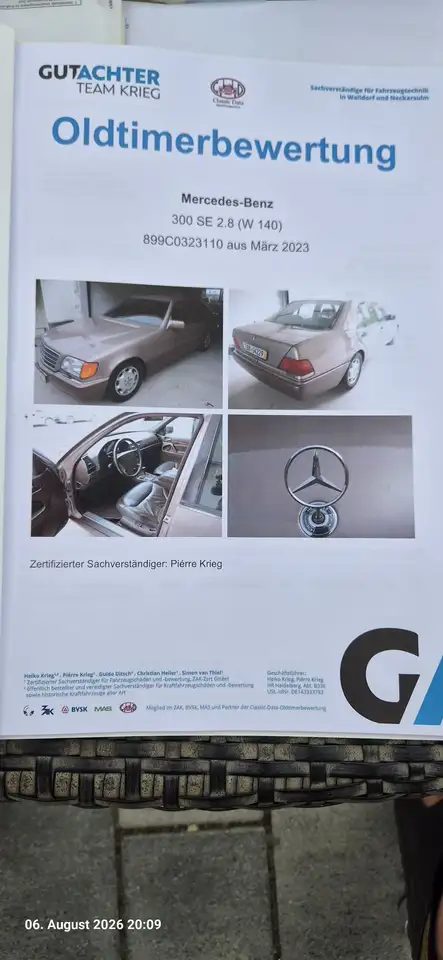 Mercedes-Benz 280 W140 S 280 (300 SE 2.8), foto 5