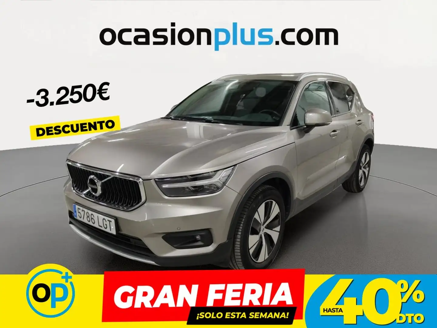 Volvo XC40 T3 Business Plus Gris - 1
