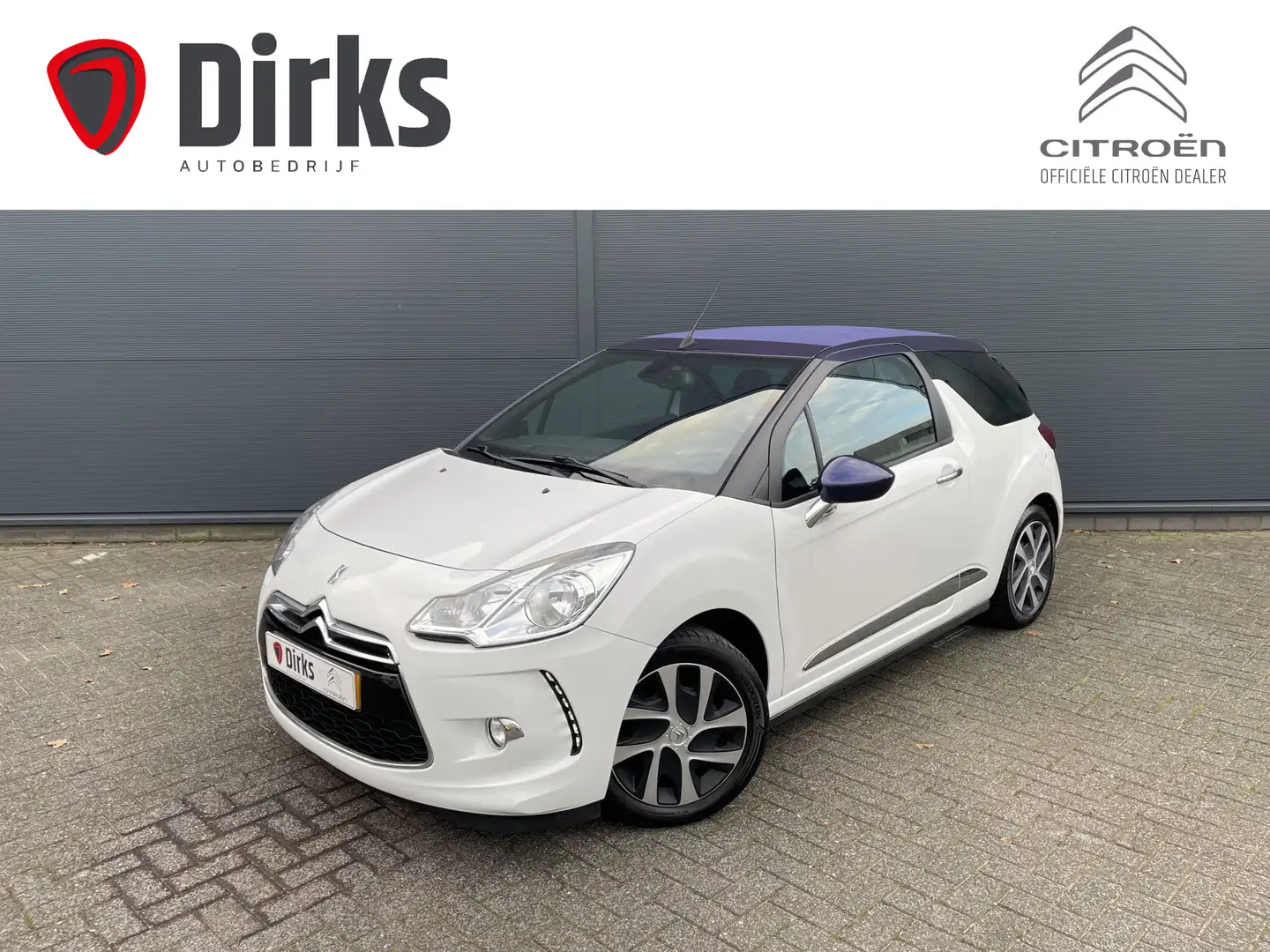 Citroen DS3 Cabrio 82pk Chic (Navigatie - Automatische Airco - Weiß - 1