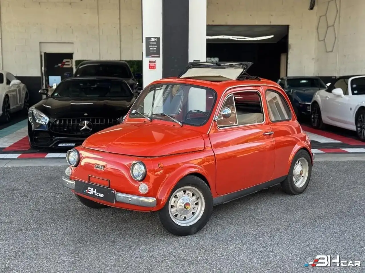 Fiat 500 1974 / CUIR NOIR / ORIGINE ITALIE