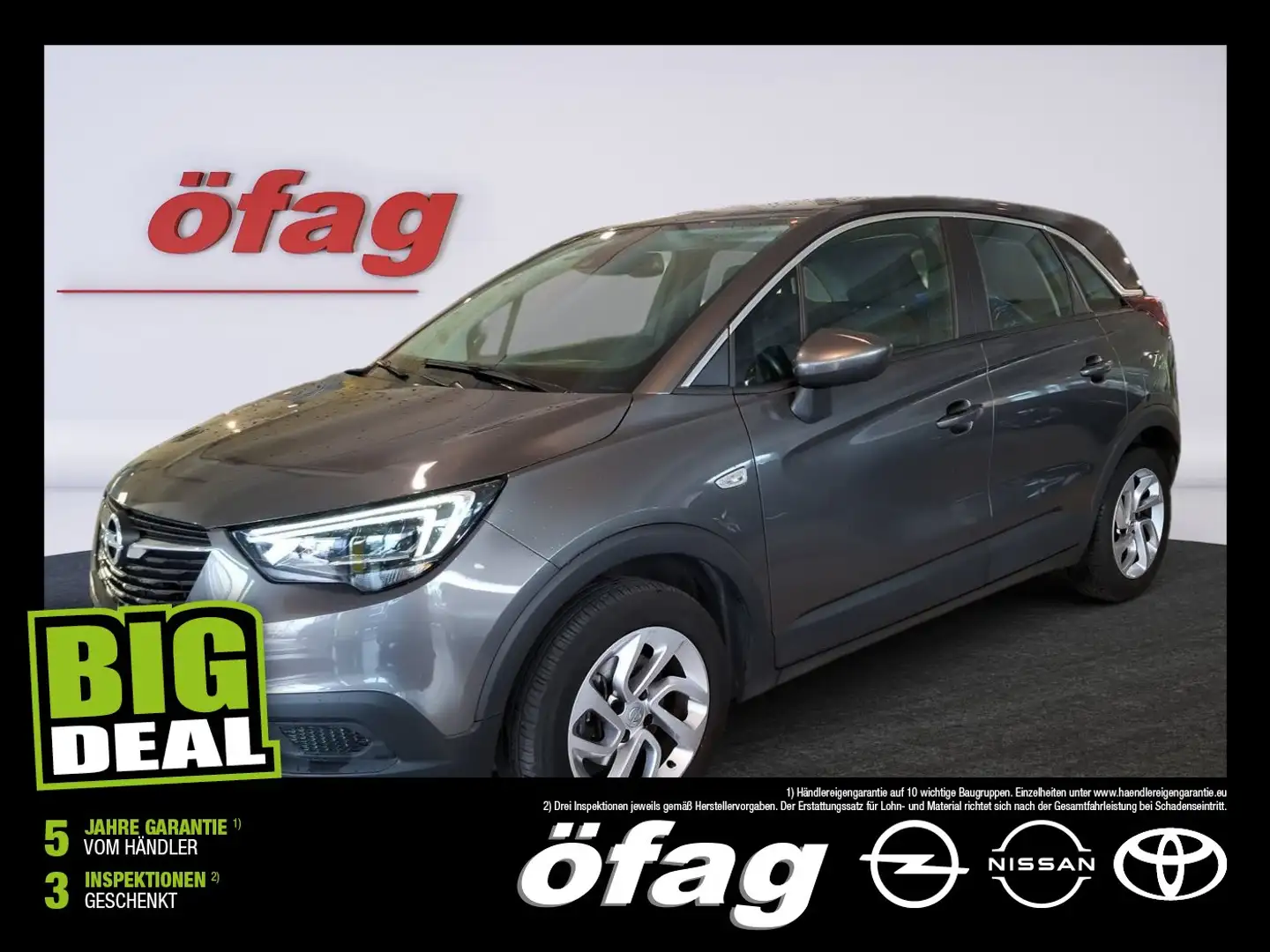 Opel Crossland 1.5 CDTI Innovation LED+Navi+2xKlima Grau - 1