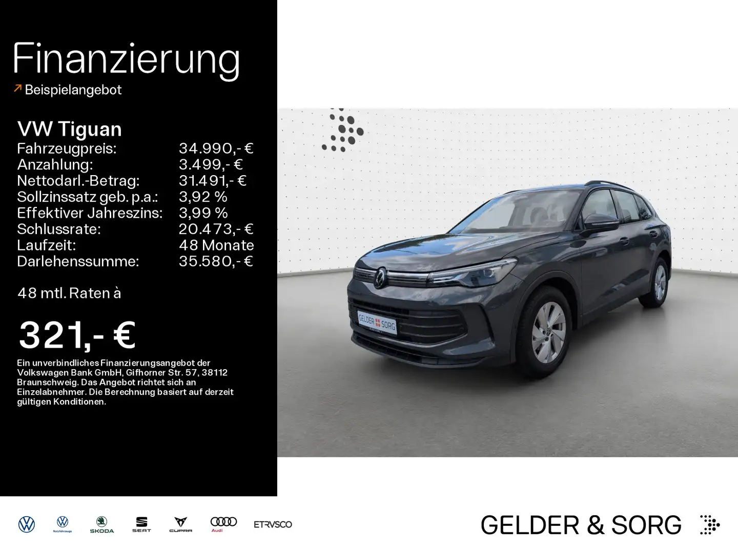 Volkswagen Tiguan 1.5 TSI Neues-Mod*LED+DAB+*AHK*Digital* Gris - 1