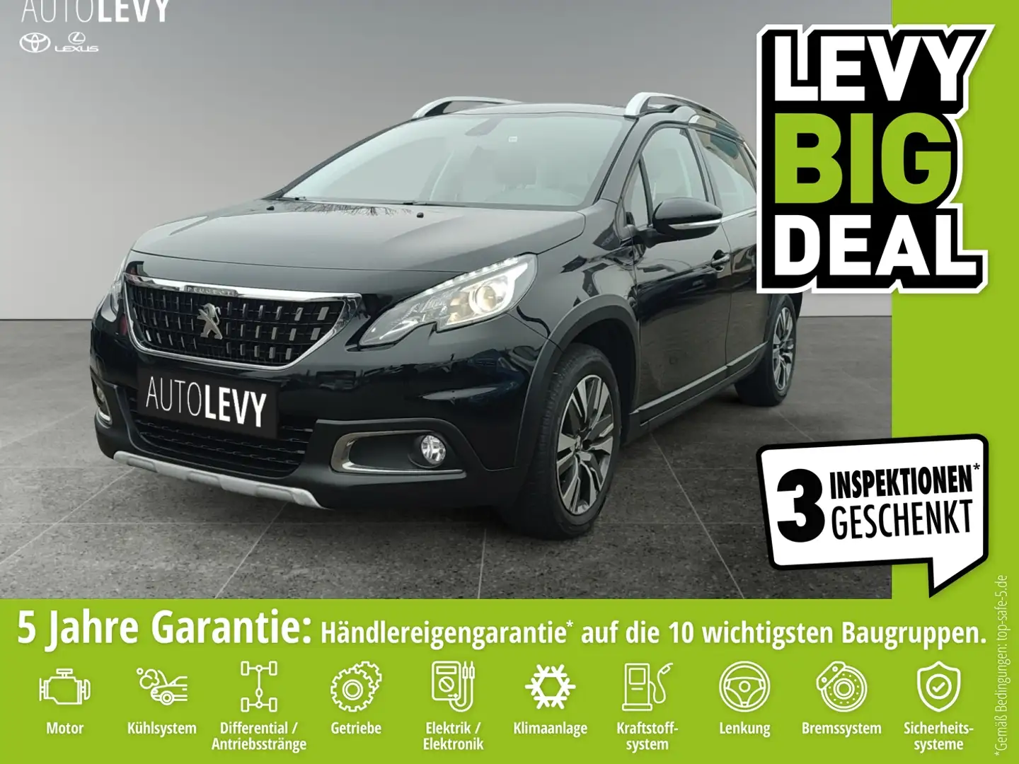 Peugeot 2008 Allure 1.2 PureTech Carplay*SHZ*PDC*NAVI* Schwarz - 1