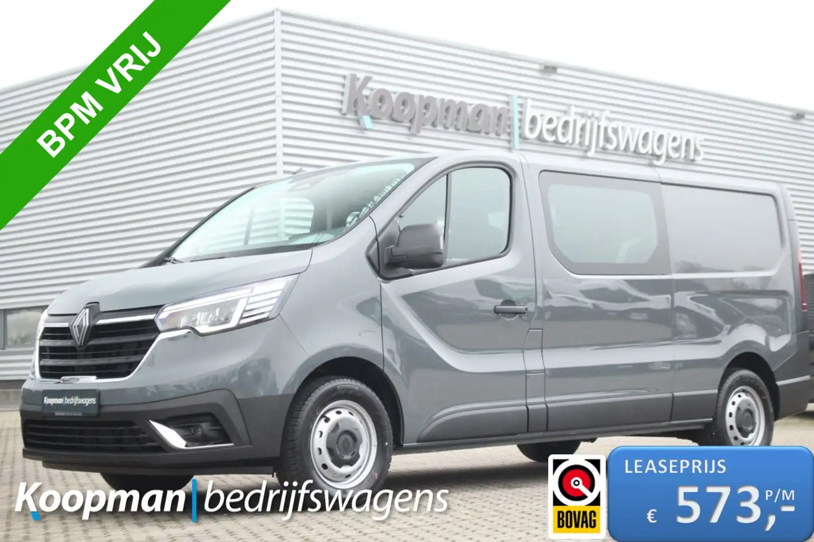 Renault Trafic 2.0dCi 150pk T30 L2H1 DC | 6-Zits | Carplay/Androi Gris - 1