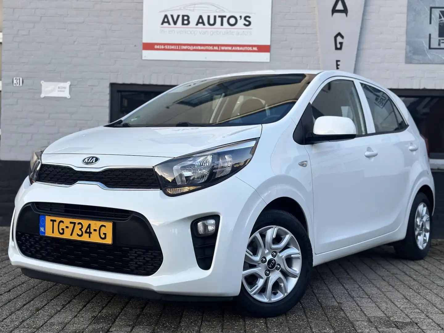 Kia Picanto 1.0 CVVT ComfortPlusLine Airco NAVI Carplay Wit - 1