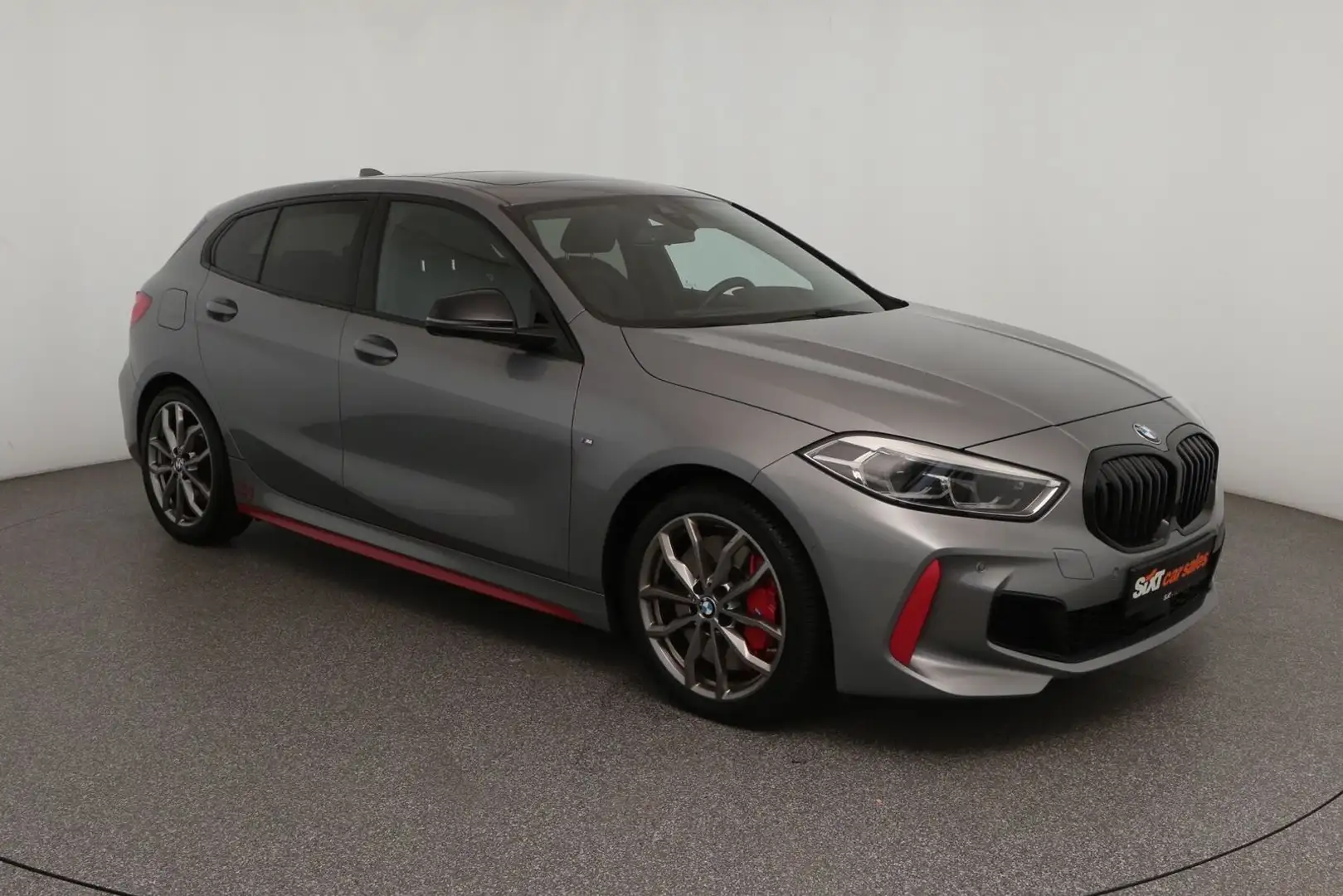 BMW 128 ti M Sport Pan|HUD|LEDer|DrAs|ParkAs|SHZ|el.S Gris - 1