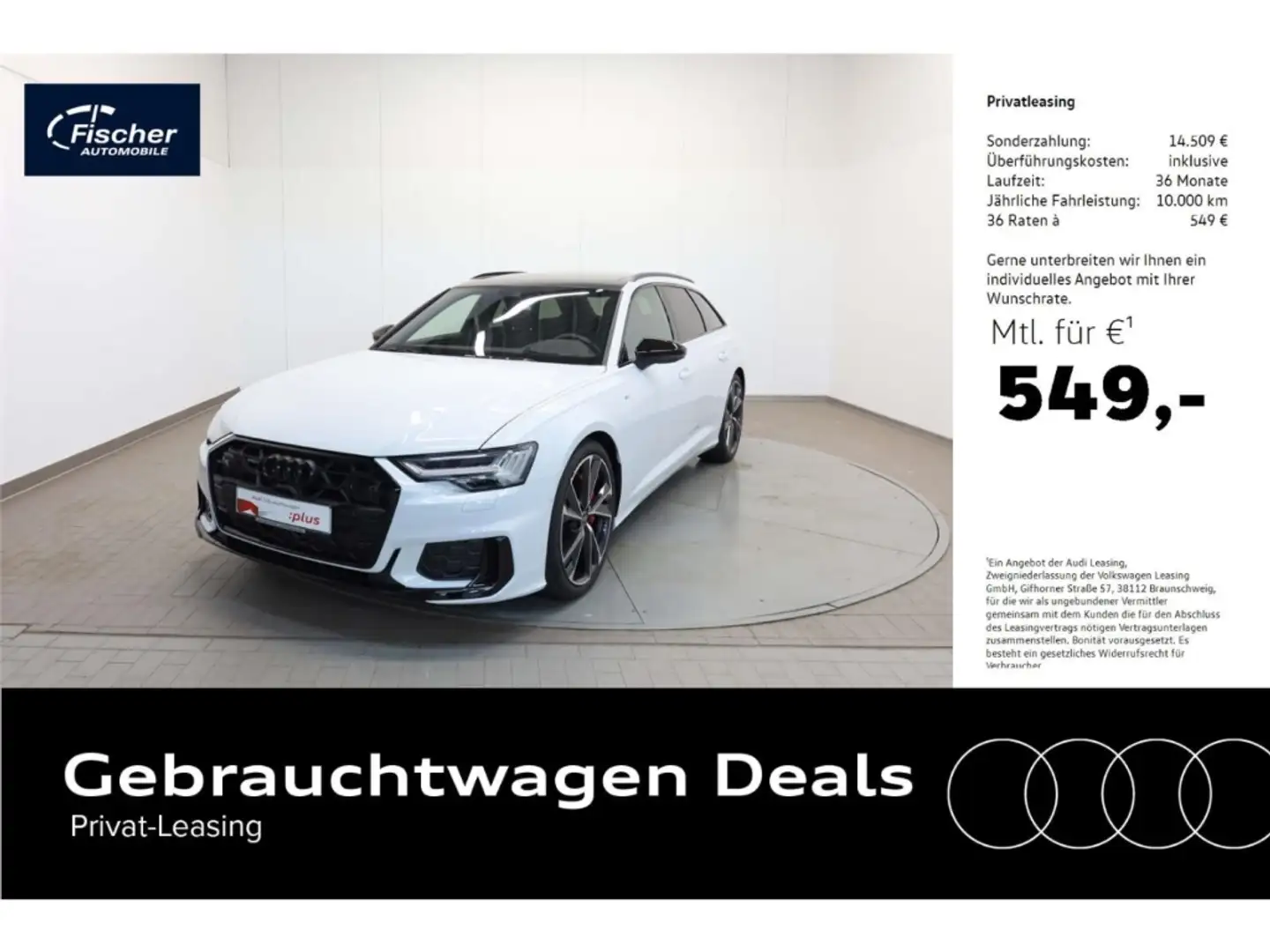 Audi A6 Avant 55 TFSI e quattro S line Weiß - 1