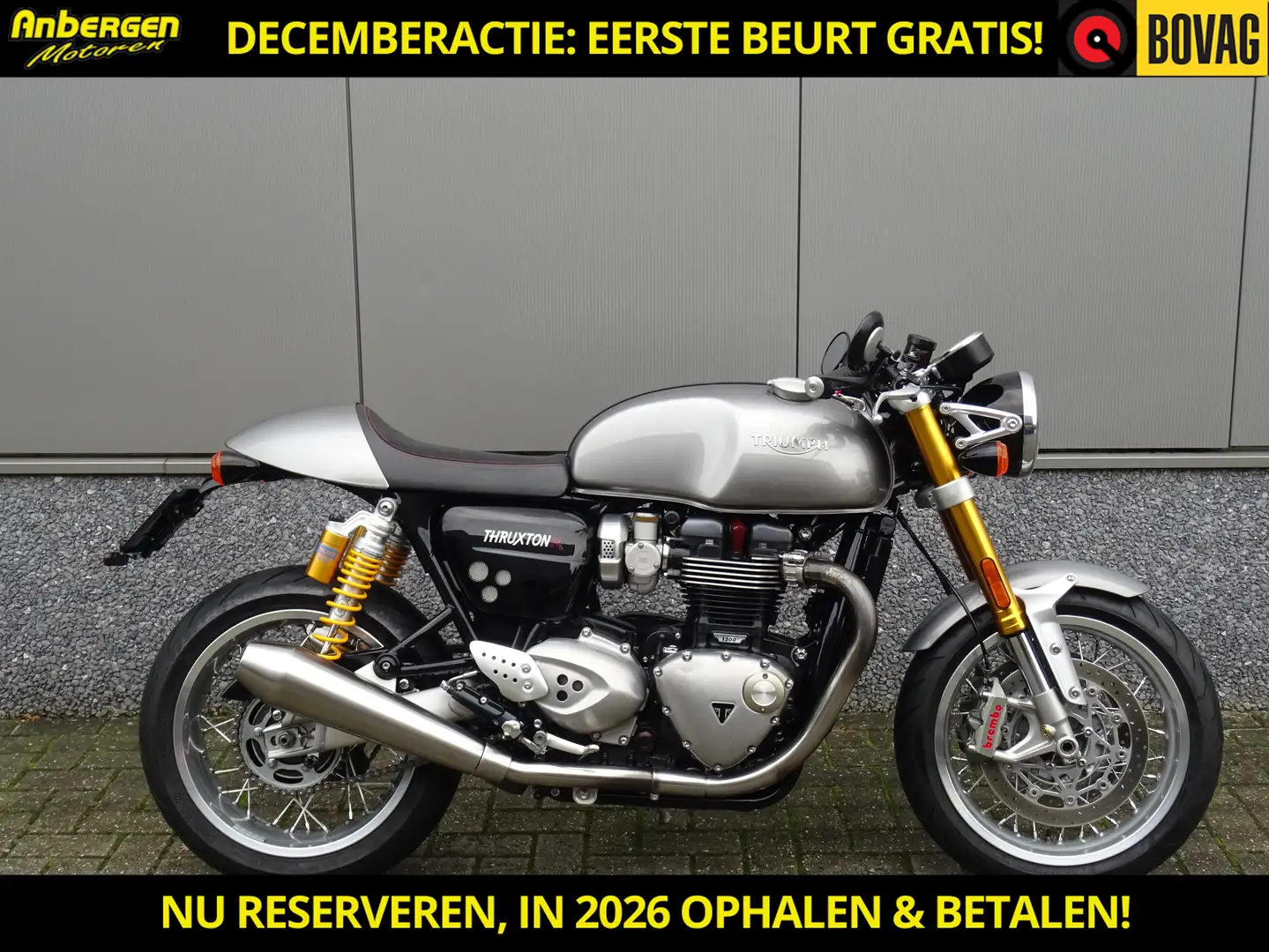 Triumph Thruxton 1200 R Grijs - 1