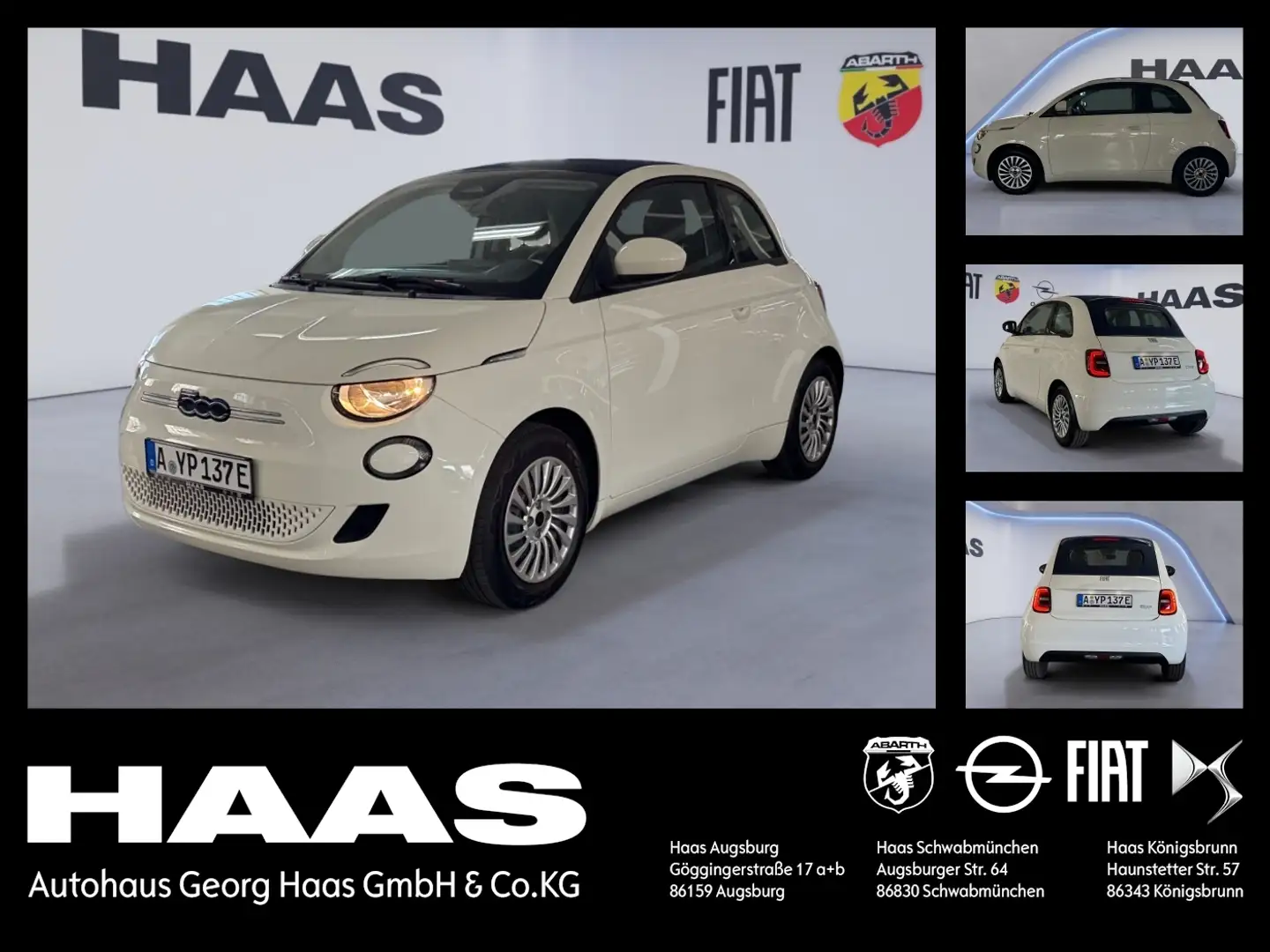 Fiat 500e 500 e Cabrio Base Klimaautomatik,Bluetooth - 1