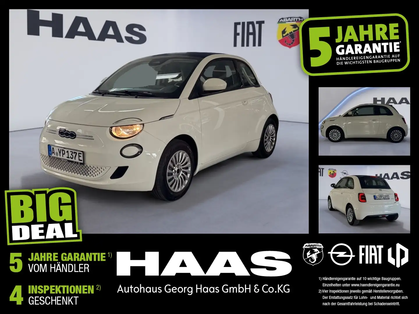 Fiat 500e 500 e Cabrio Base Klimaautomatik,Bluetooth - 1