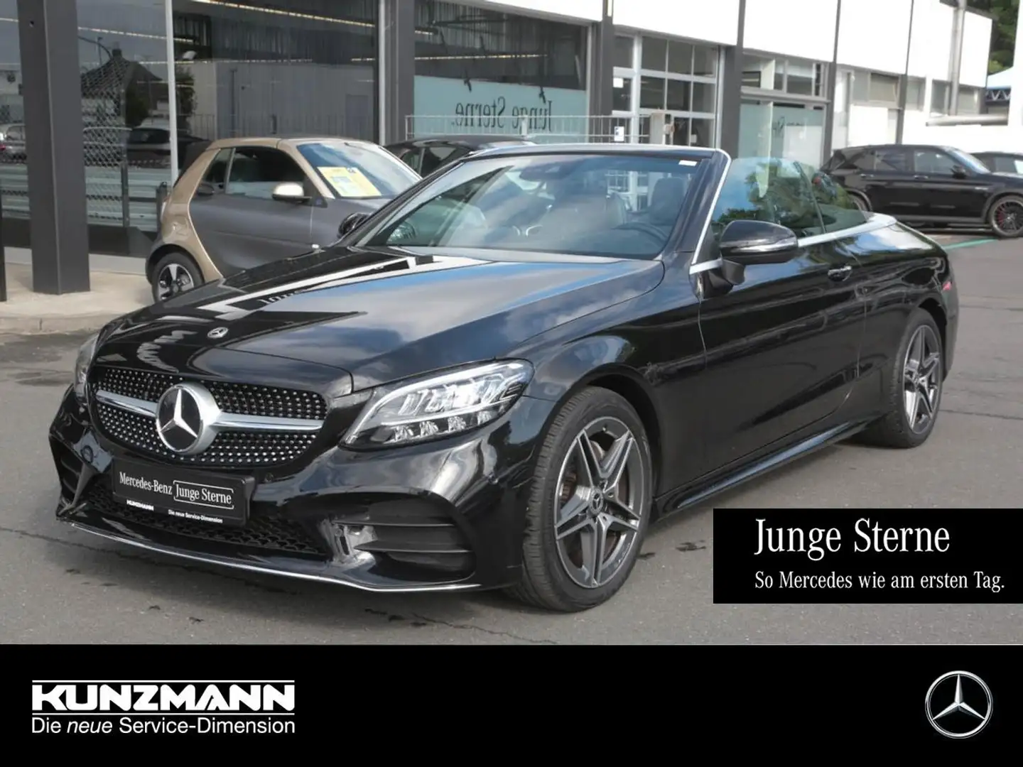 Mercedes-Benz C 220 d Cabrio AMG MBUXNavi Kamera Spiegel-P AHK Schwarz - 1
