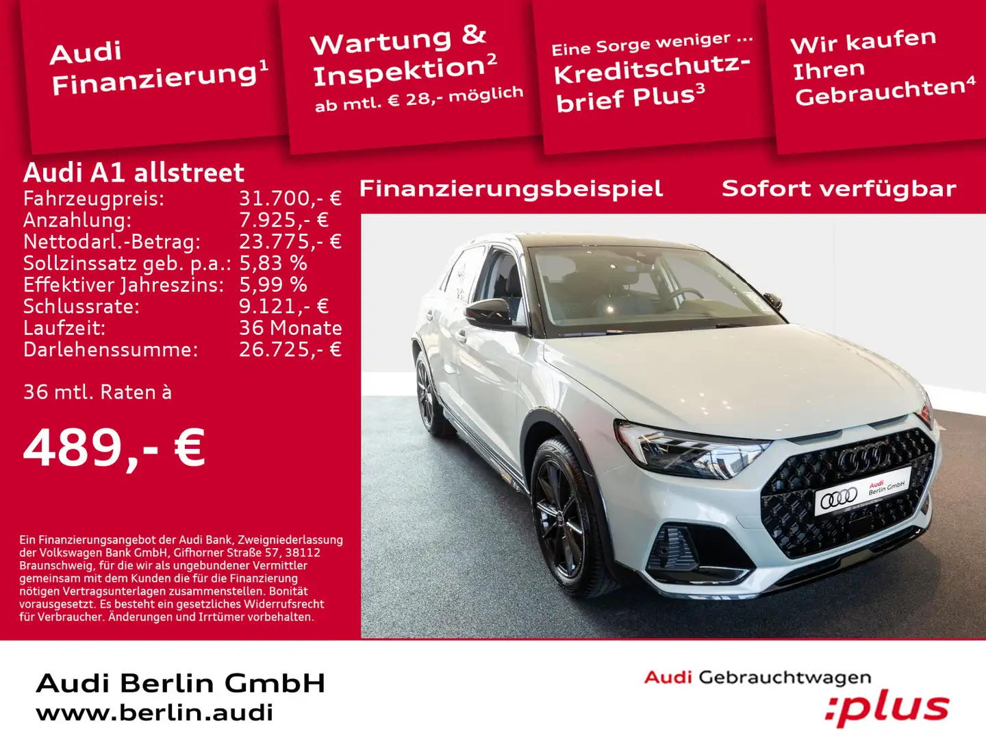 Audi A1 30 TFSI S tronic Zilver - 1