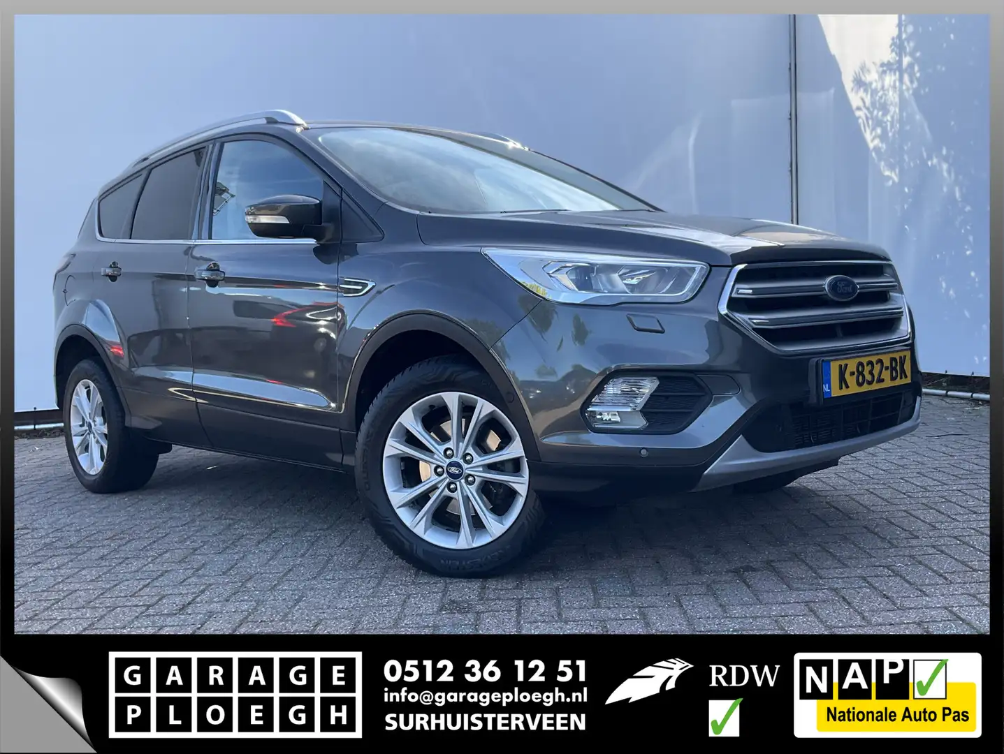 Ford Kuga 1.5 EcoBoost 150pk Ultimate Nav/Cruise Stoel/Stuur Grijs - 1