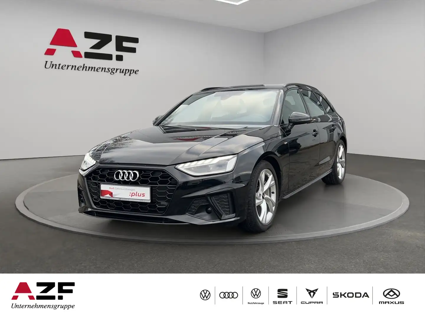 Audi A4 40 TDI S tronic S line NAVI+LED+ACC+KAM Zwart - 1