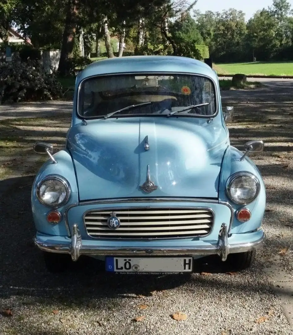 Oldtimer Morris Minor Sedan Blau - 2