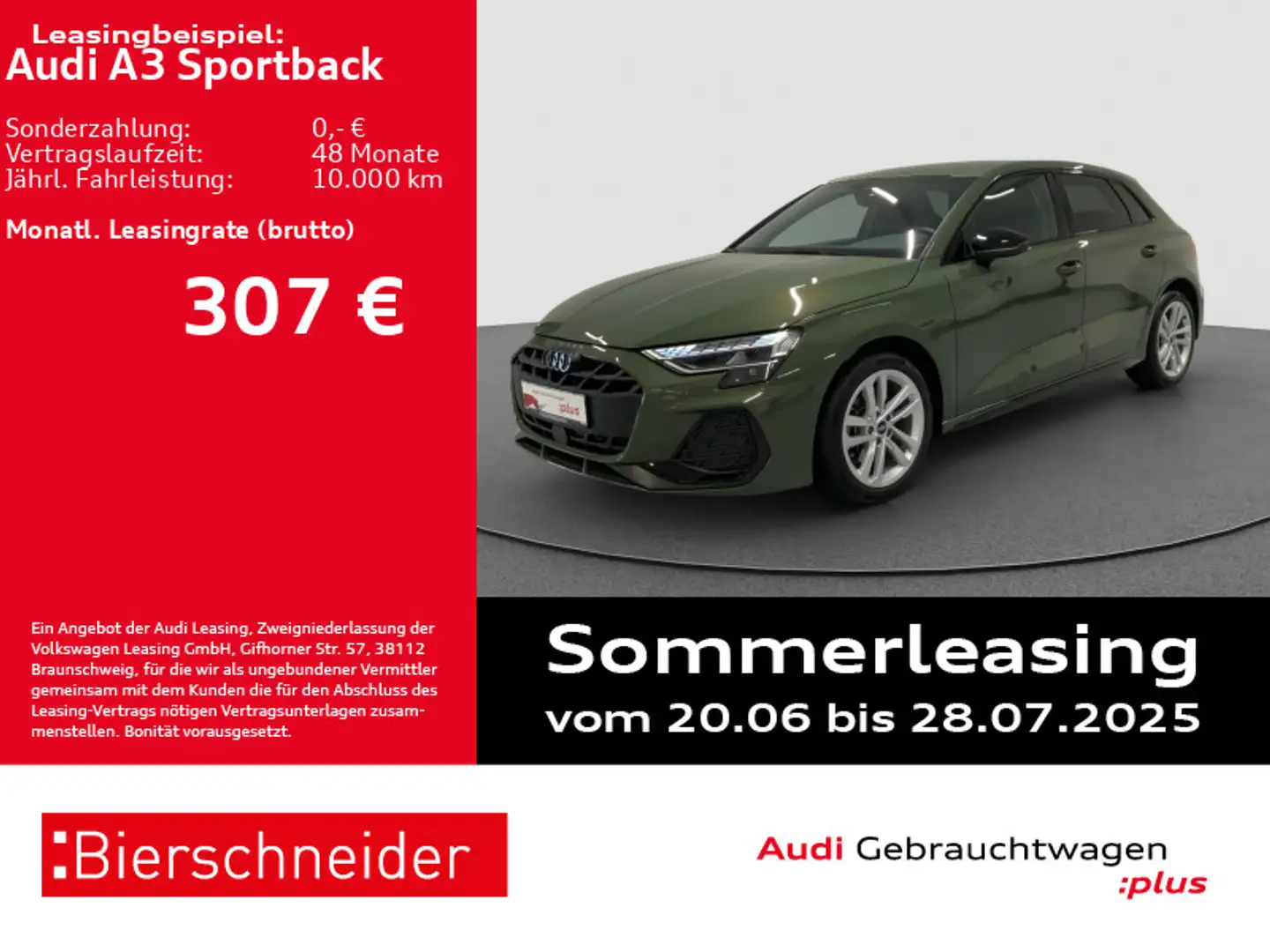 Audi A3 35 TFSI S-Line Black AHK LED CAM AC Grün - 1