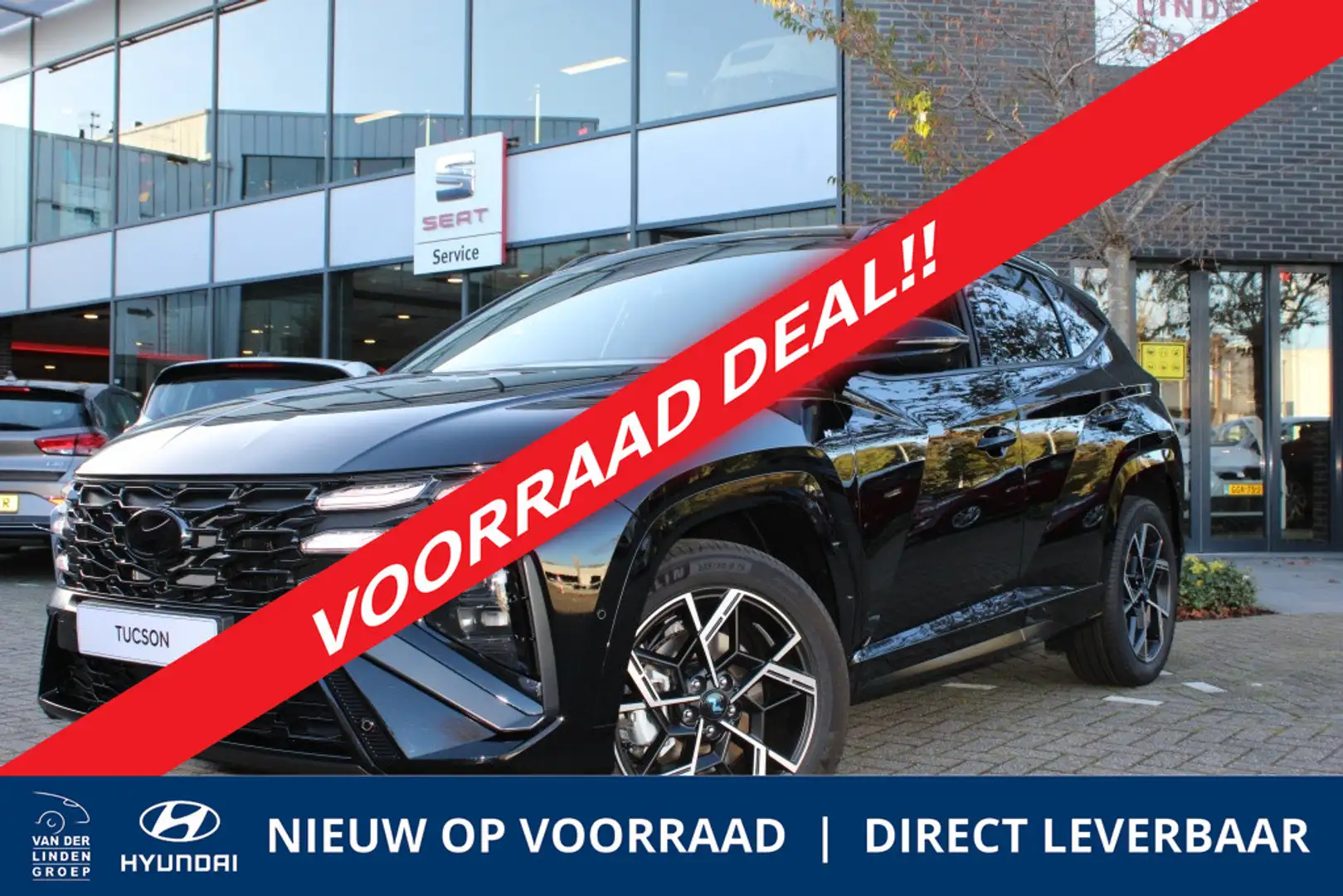 Hyundai TUCSON PHEV 1.6 T-GDI N Line Sky "Voorraad Deal!" Zwart - 1