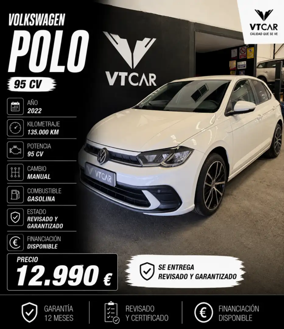 Volkswagen Polo 1.0 TSI Advance 70kW Blanco - 1