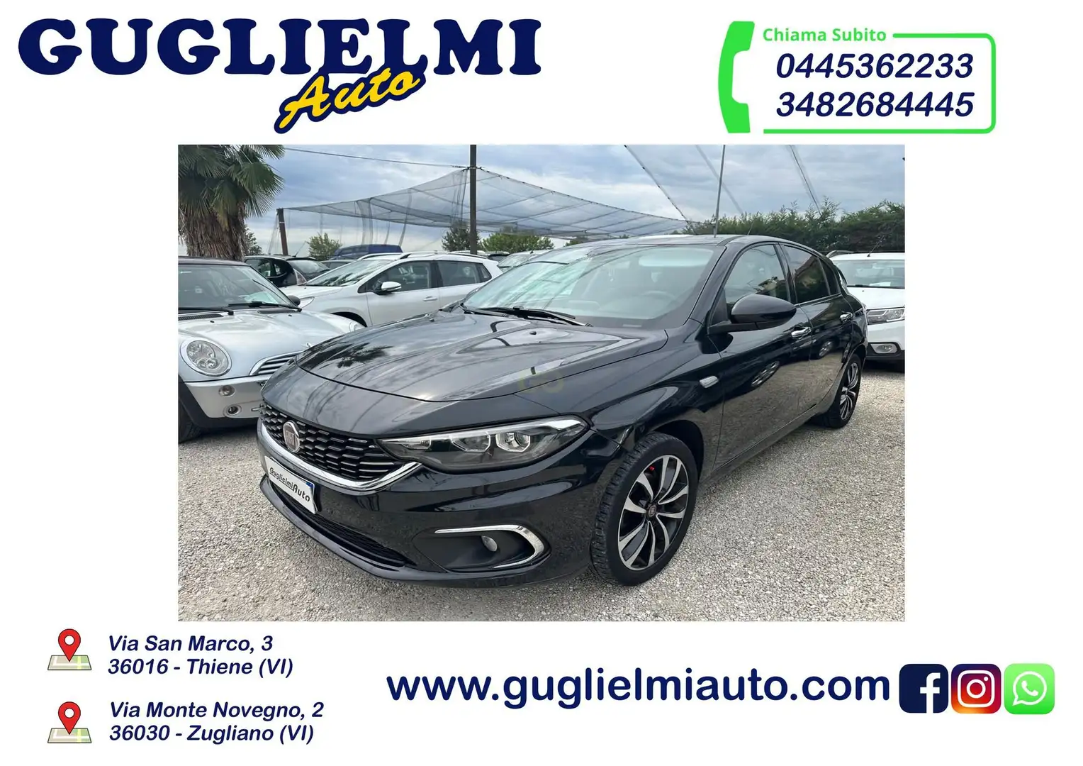 Fiat Tipo Tipo 1.6 Mjt S&S DCT 5 porte Lounge Noir - 1