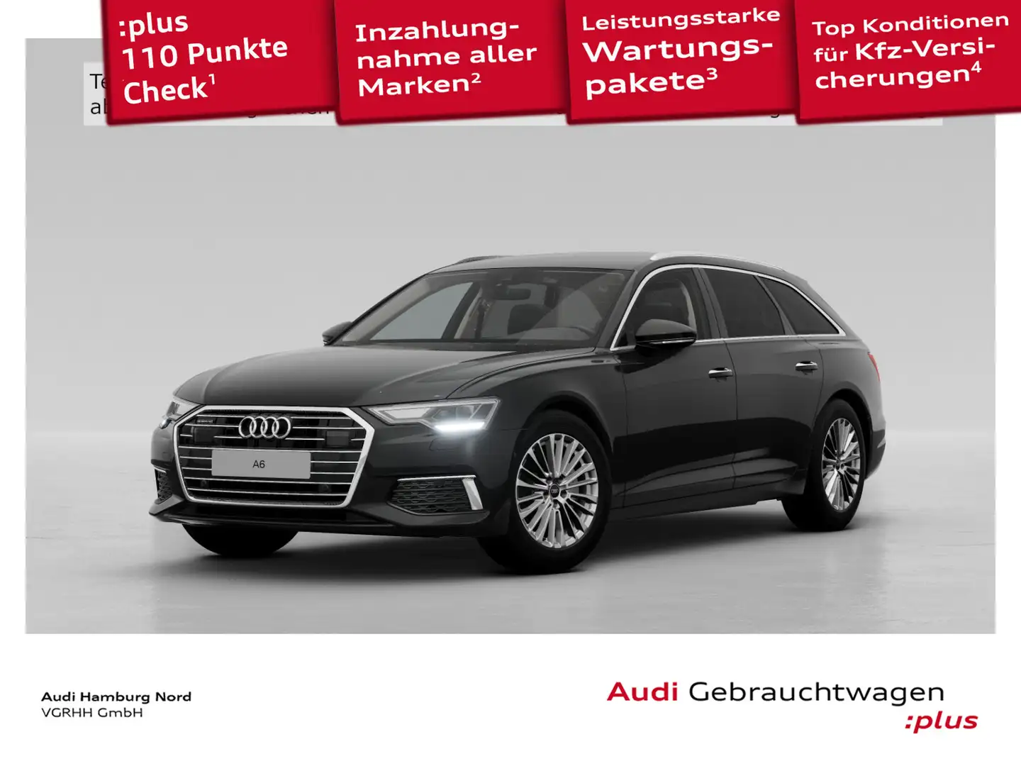 Audi A6 40 TDI quattro AHK Nav Kamera Leder ACC Schwarz - 1