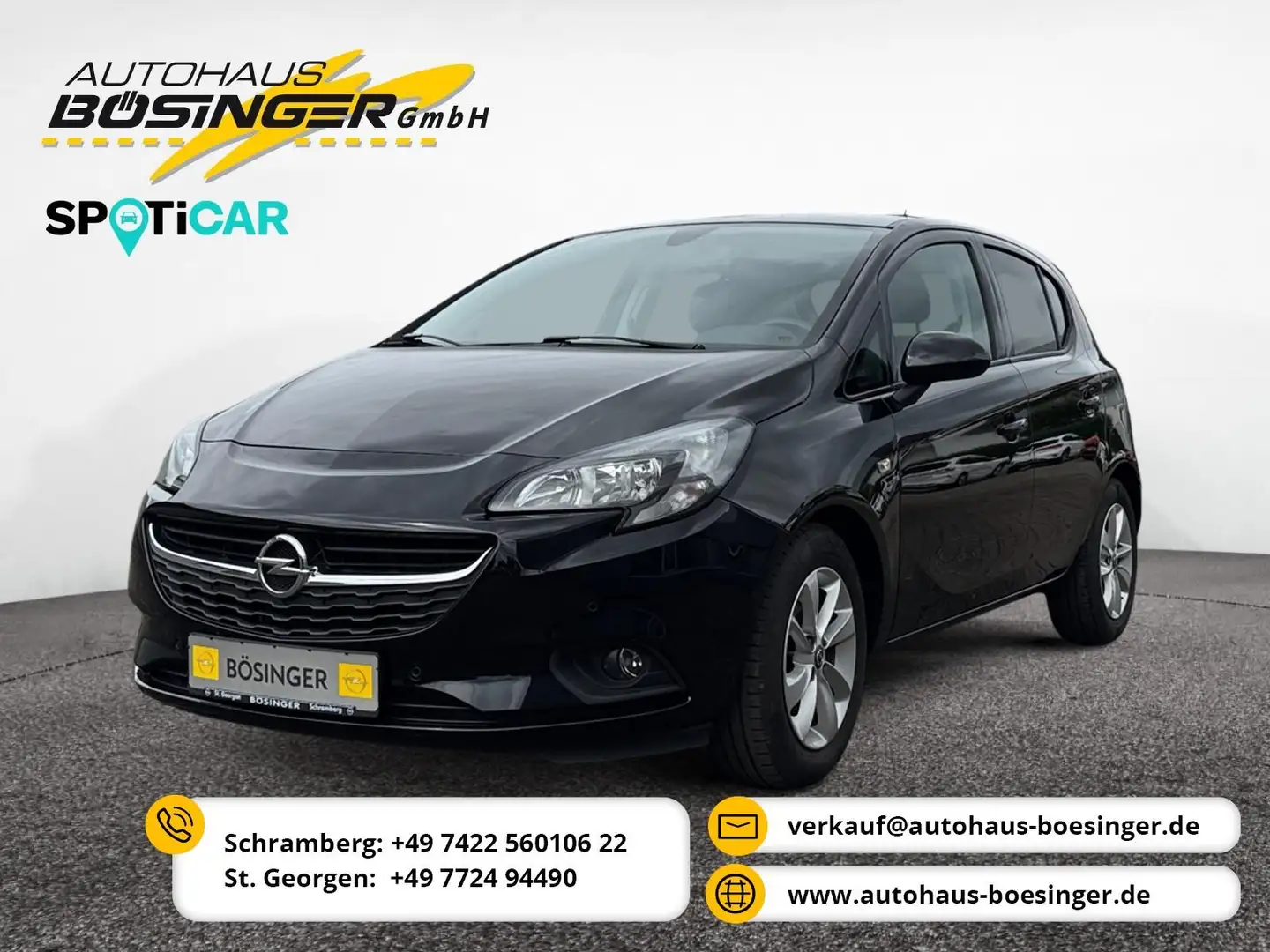 Opel Corsa E SHZ / LHZ / Standheiz. / Apple/Android Noir - 1