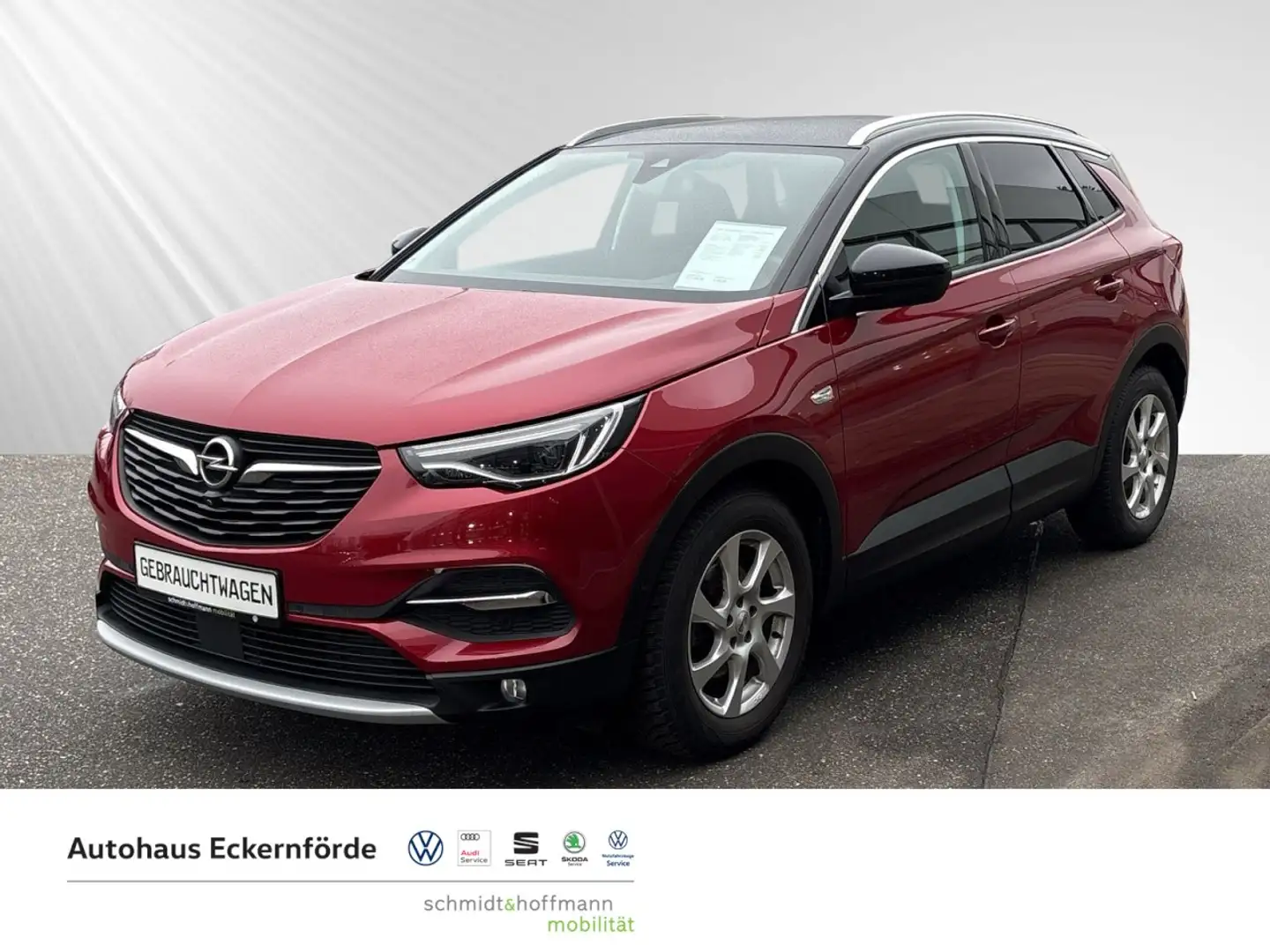 Opel Grandland X 1.2 Turbo Ultimate Klima Leder Einparkhilfe Rot - 1