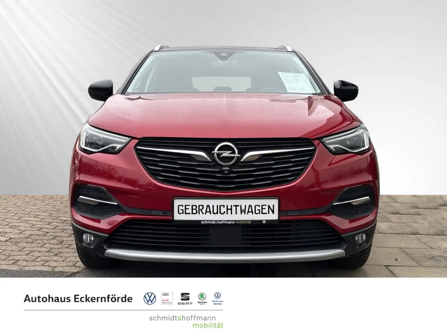 Opel Grandland X 1.2 Turbo Ultimate Klima Leder Einparkhilfe Rot - 2
