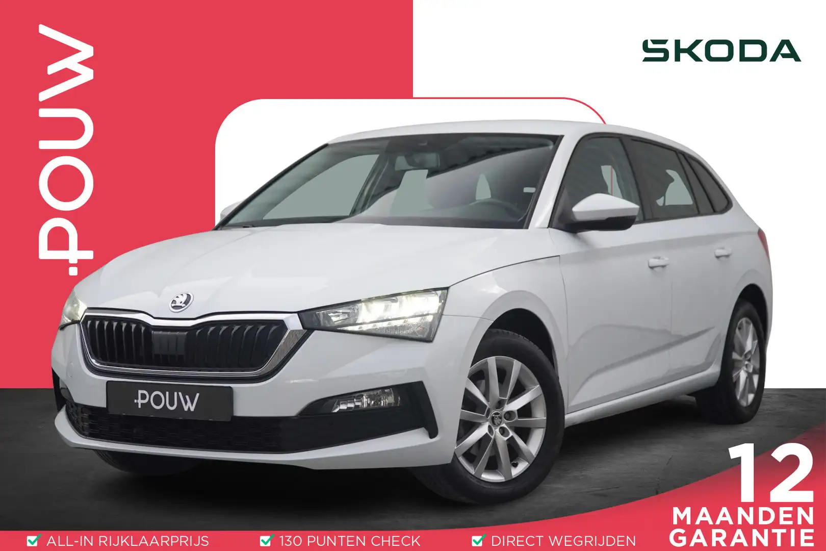 Skoda Scala 1.0 TSI 115pk Ambition | Apple Carplay & Android A Blanc - 1