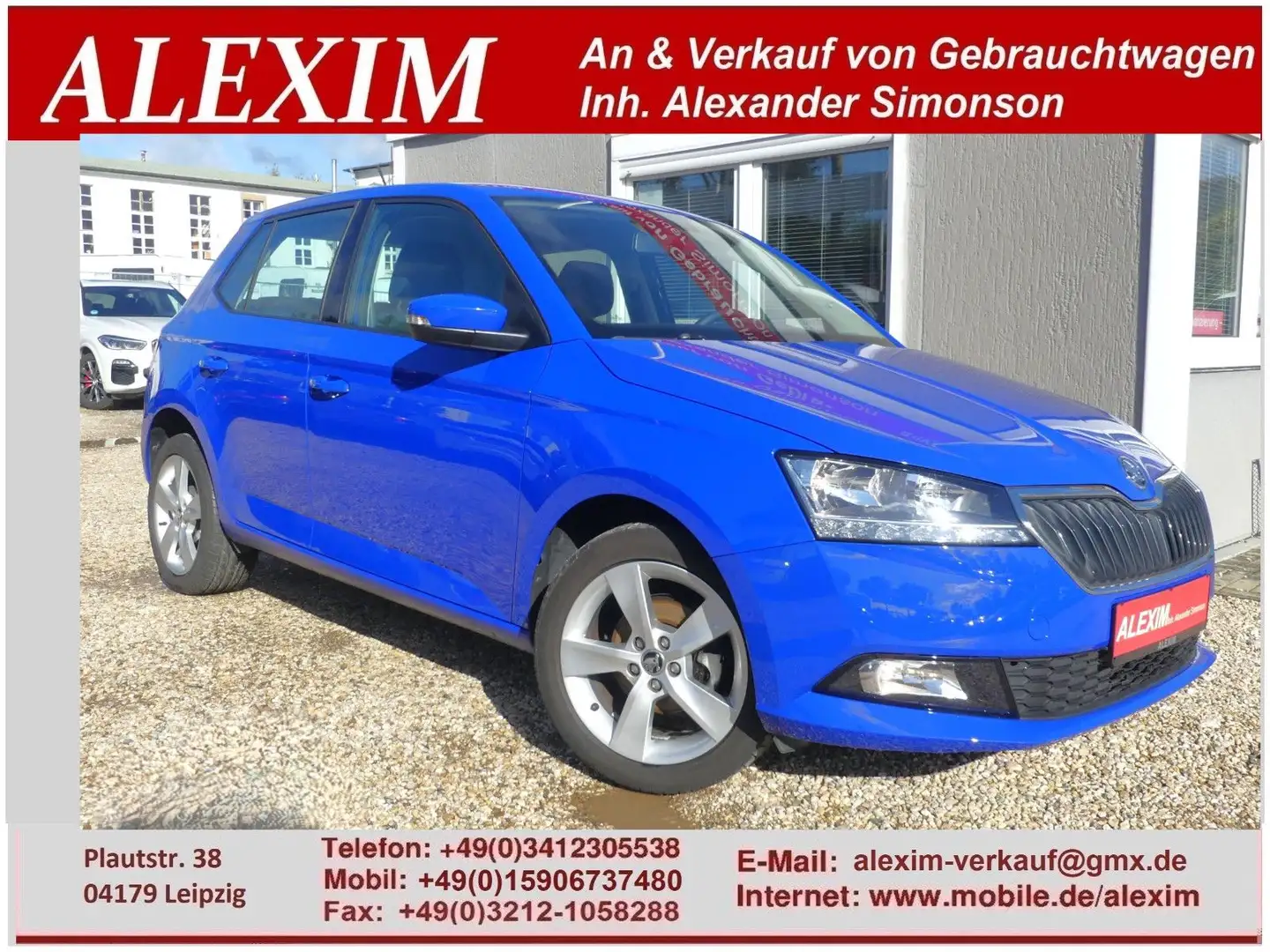 Skoda Fabia Cool Plus/USB/Klima/SHZ/Nebel/DAB Bleu - 1