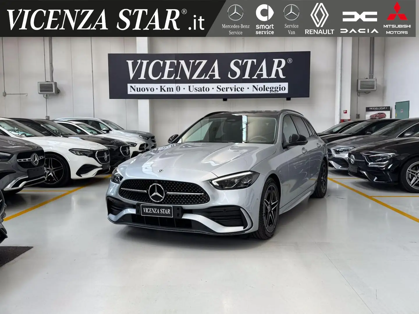Mercedes-Benz C 200 d MHV S.W. AMG PREMIUM Argento - 1