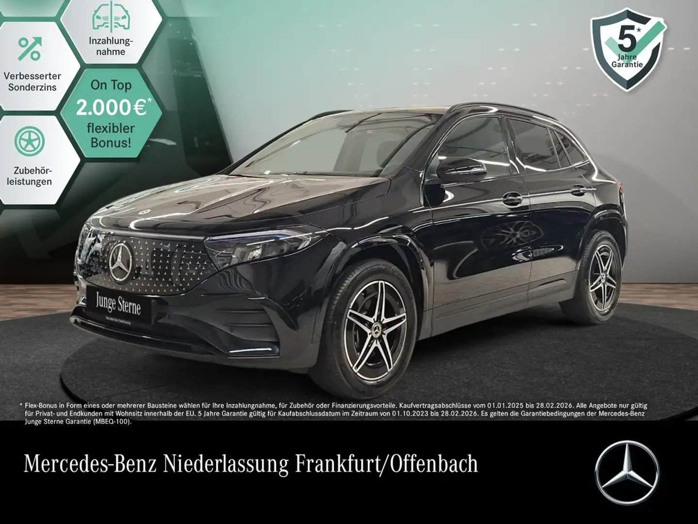 Mercedes-Benz EQA 250 AMG+NIGHT+ADVANCED+KAMERA+SPUR Schwarz - 1