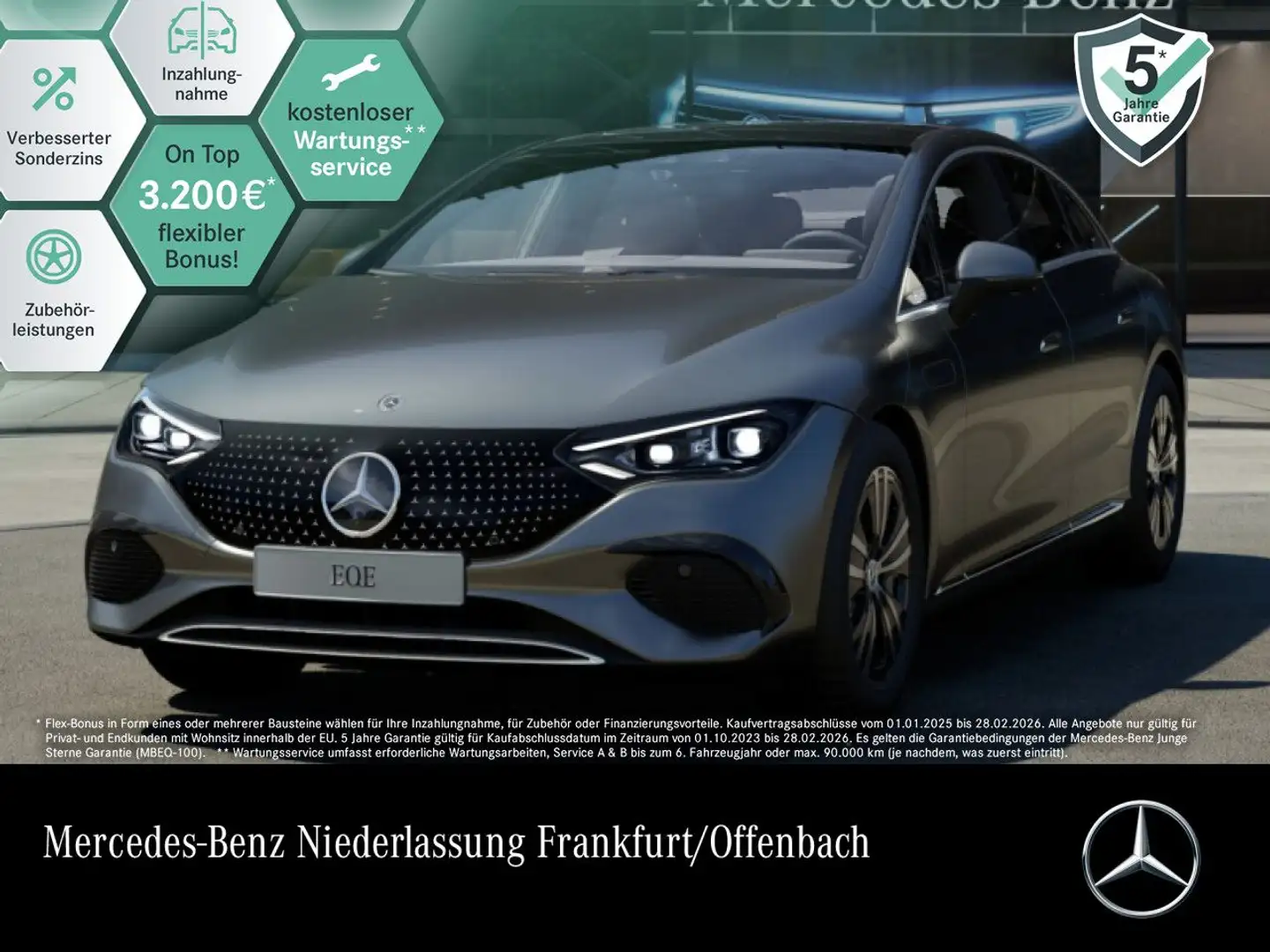 Mercedes-Benz EQE 300 Avantgarde Burmester 3D Fahrass 360° Pano Grau - 1