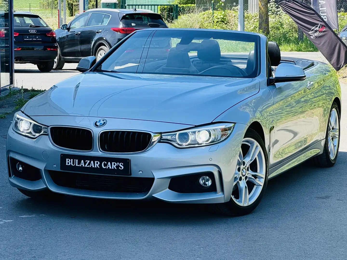 BMW 420 Cabrio 420iA* PACK M*NAVI PRO*CARNET*GARANTIE Grijs - 1
