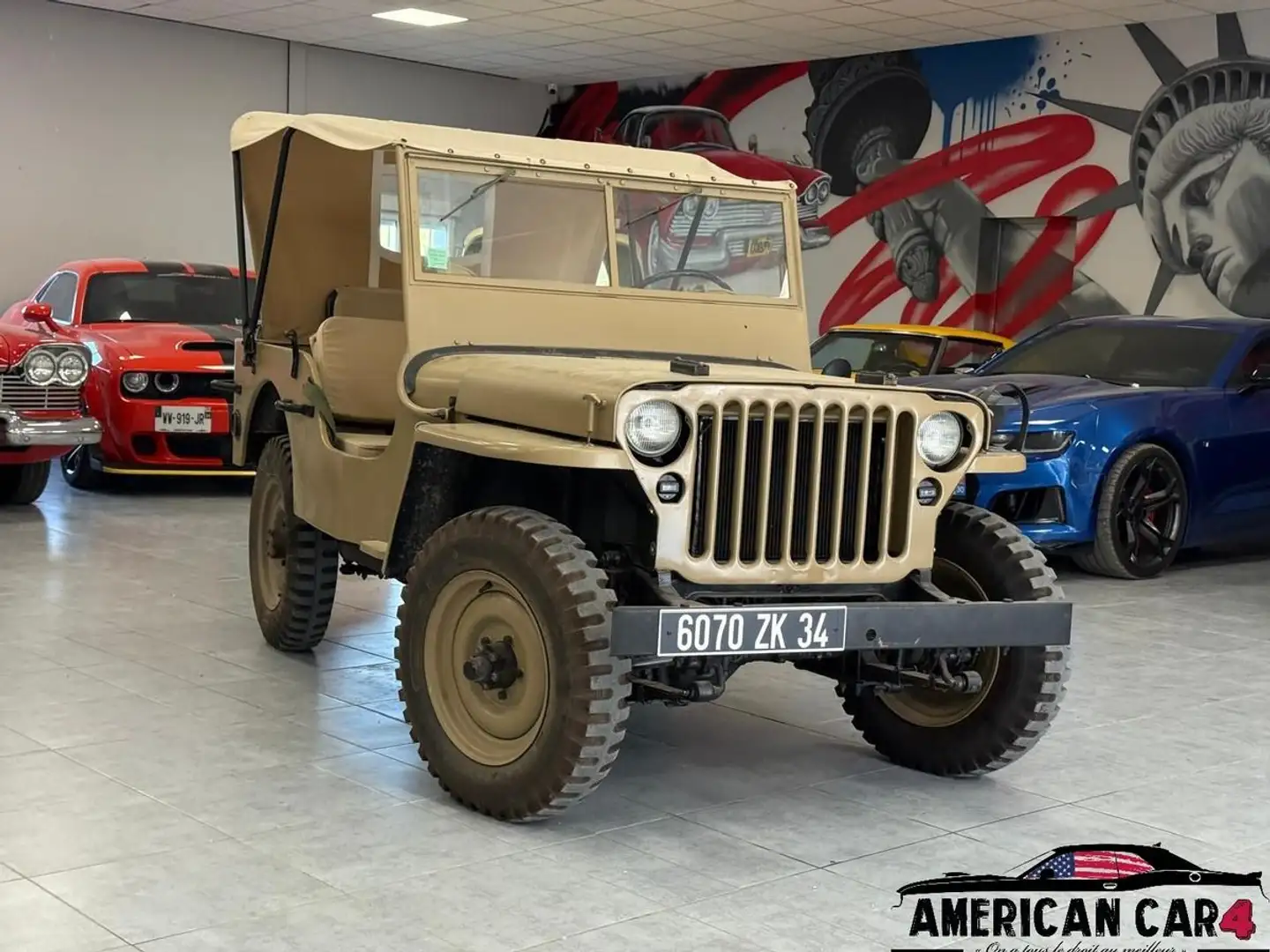Jeep Willys MB 1942 - Restauration complète Beige - 1