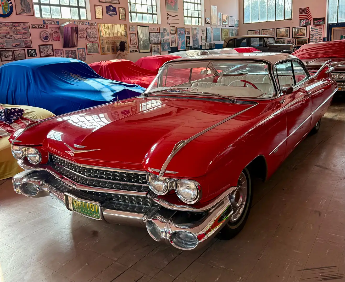 Cadillac Deville 1959 COUPE' DUE PORTE RARISSIMA epoca Rood - 1